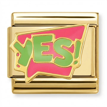 Colorful Affirmation Yes Charm