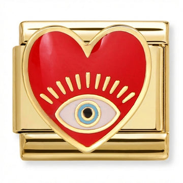 Vibrant Heart with Eye Charm