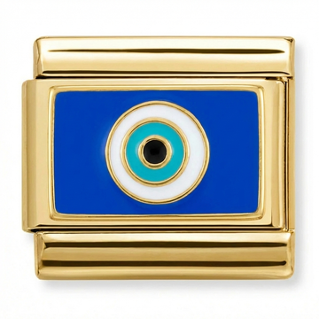 Eye-Catching Blue and White Charm