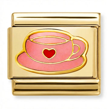 Tea Cup with a Heart Charm