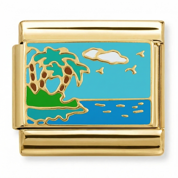 Tropical Paradise with Waves Charm