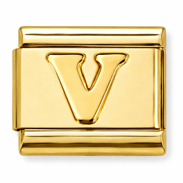 V Letter Charm