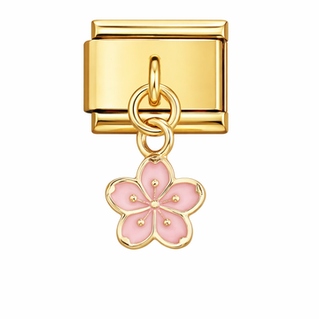 Cherry Blossom Pink Floral Charm