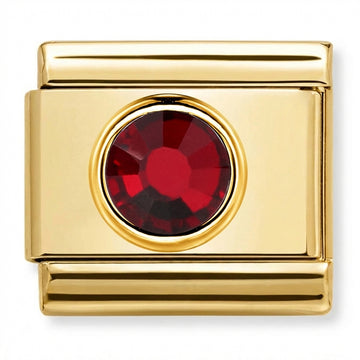 Radiant Red Gemstone Charm
