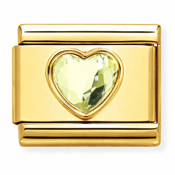 Heart Shaped Charm with Radiance Charm