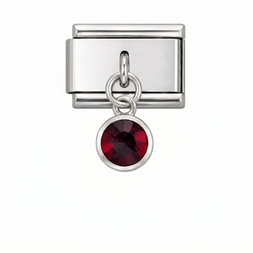Elegant design with a red charm Silver