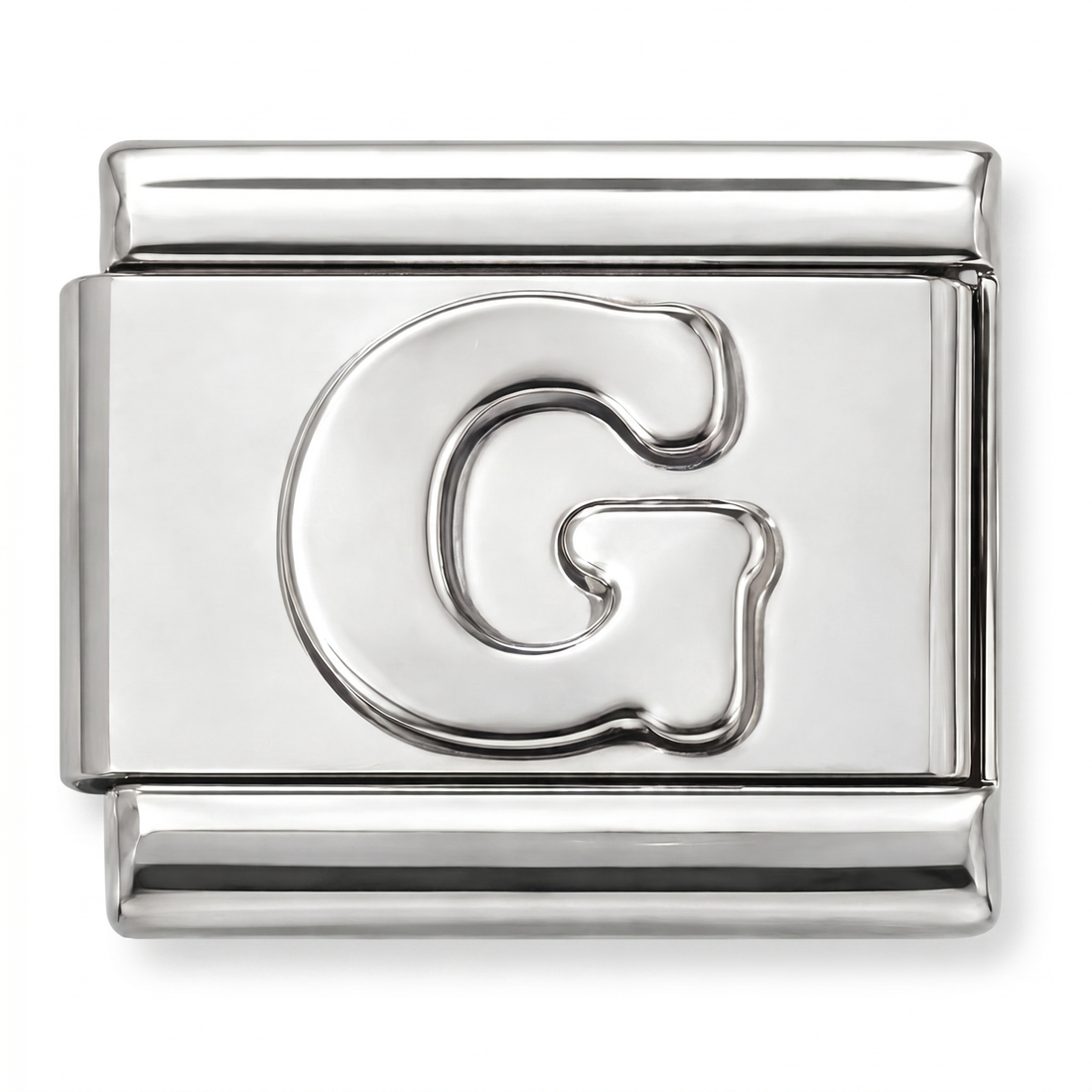 G Letter Charm Silver