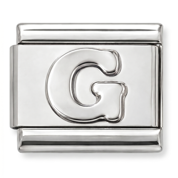 G Letter Charm Zilver
