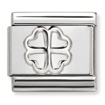 Four Leaf Clover Charm Silver