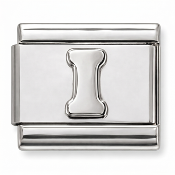 I Letter Charm Silver