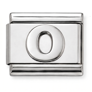 O Letter Charm Silver