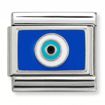 Eye-Catching Blue and White Charm Silver