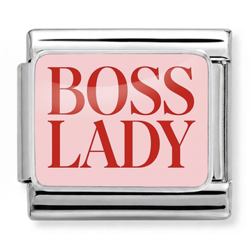 Boss Lady Empowerment Charm Silver