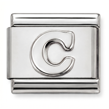 G Letter Charm Silver