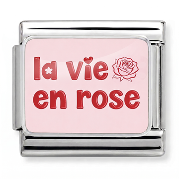 La Vie en Rose Charm Silver