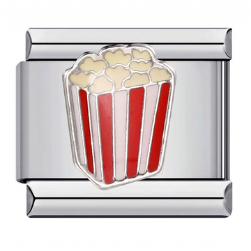 Popcorn Bioscoop Charm Silver