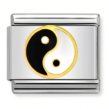 Yin Yang Symbol Charm Silver