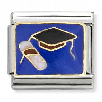 School Learning Charm Silver