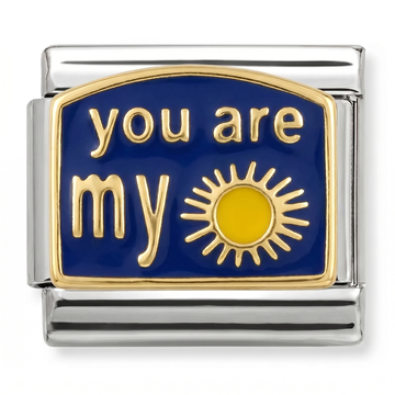 You Are My Sun Charm Silver